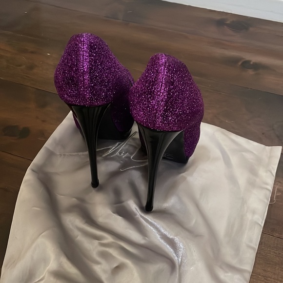 Purple shimmer Giuseppe Zannotti 5 inch heel - Picture 4 of 4